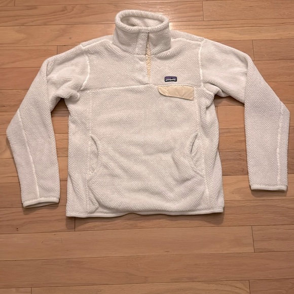 PATAGONIA | Women's Re-Tool Snap-T Fleece Pullover | white | size Medium - Picture 2 of 4